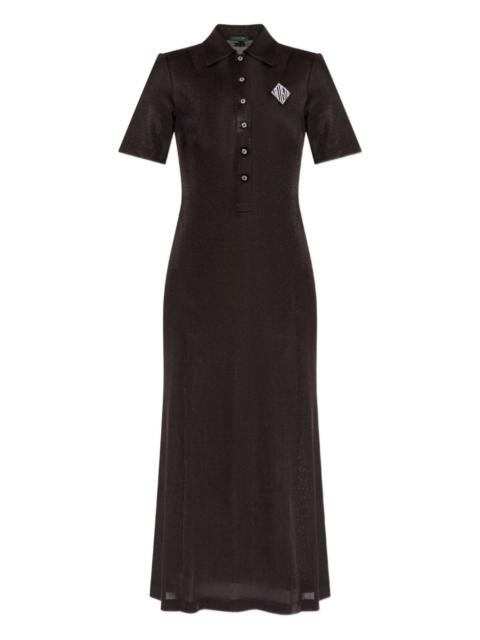 logo-appliqué dress