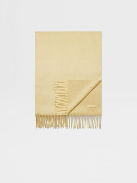 PASTEL YELLOW OASI CASHMERE SCARF