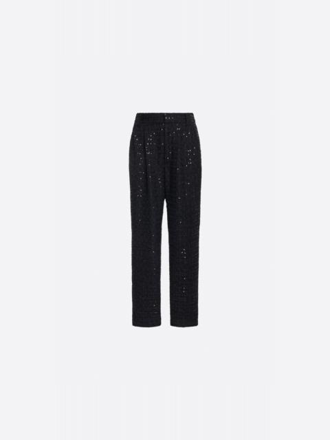 SEQUIN TWEED TROUSERS