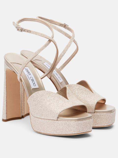 Karli 125 glitter platform sandals