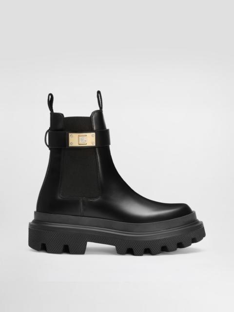 Calfskin ankle boots