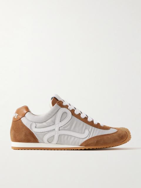 Ballet Runner 2.0 Logo-appliquéd Shell, Suede And Leather Sneakers