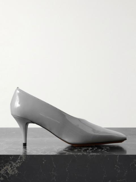Glossed pumps Light gray