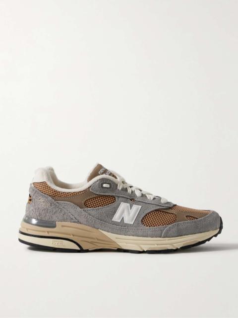 993 Suede and Nubuck-Trimmed Mesh Sneakers