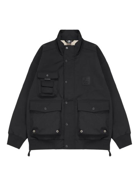 New Balance Multiple Pockets Cargo Windproof Sports Logo Jacket Black AMJ13384-BK