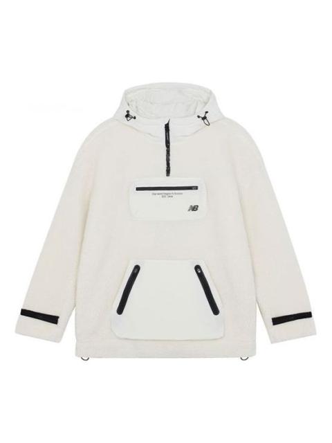 New Balance Hoodie 'White Black' 5CB42143-IV