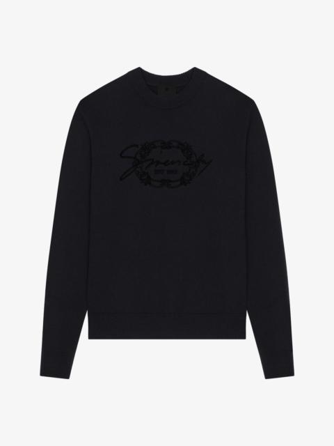 SWEATER IN WOOL WITH GIVENCHY MEDALLION