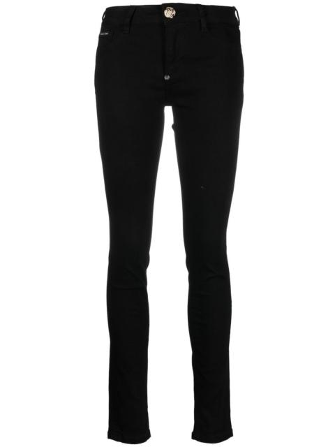 denim slim-cut jeggings