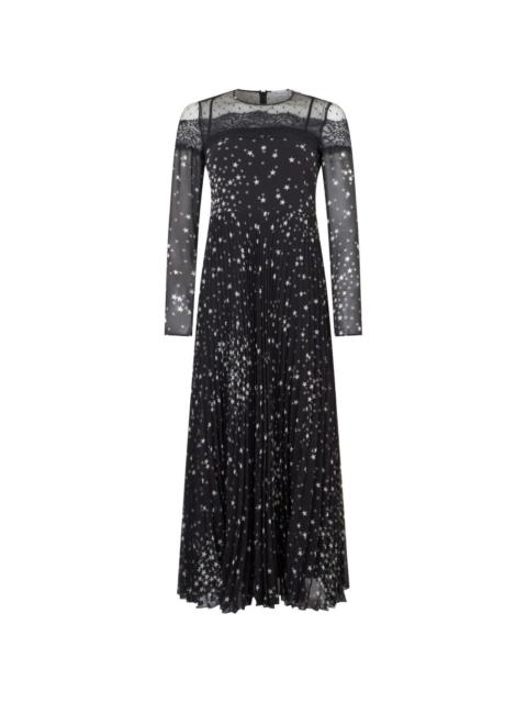 star lace maxi dress