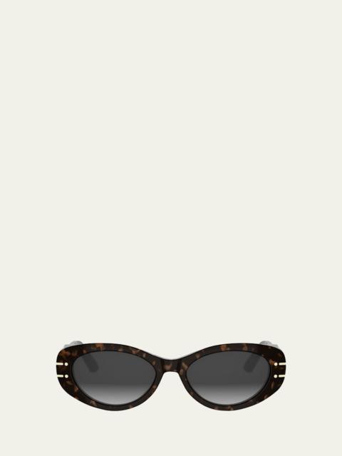 DiorSignature B8U Acetate Oval Sunglasses