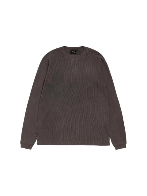 Stussy Mantra Raglan Thermal Washed Black