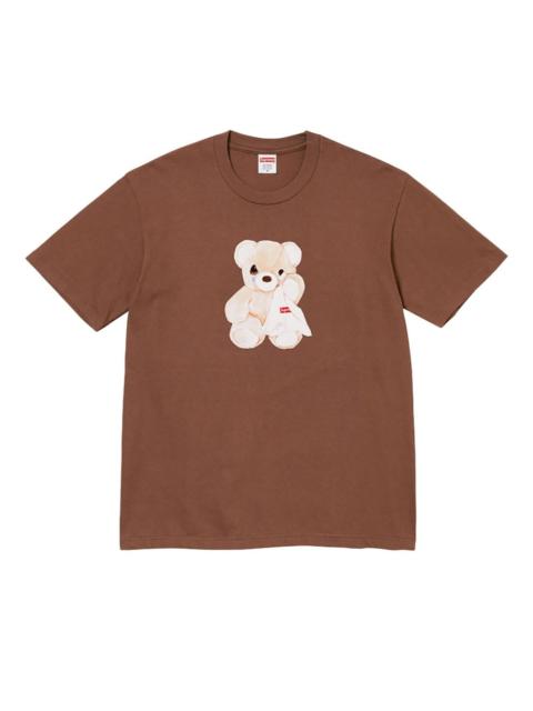 bear-print T-shirt