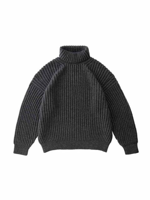 AMPLUS TURTLENECK KNIT CHARCOAL