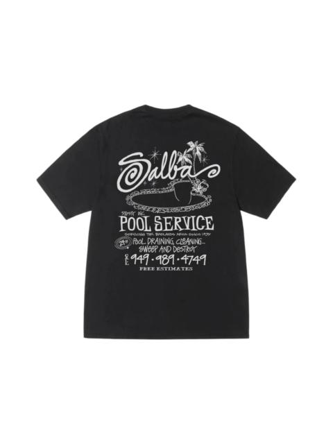 Stussy Pool Service Pigment Dyed Tee Black