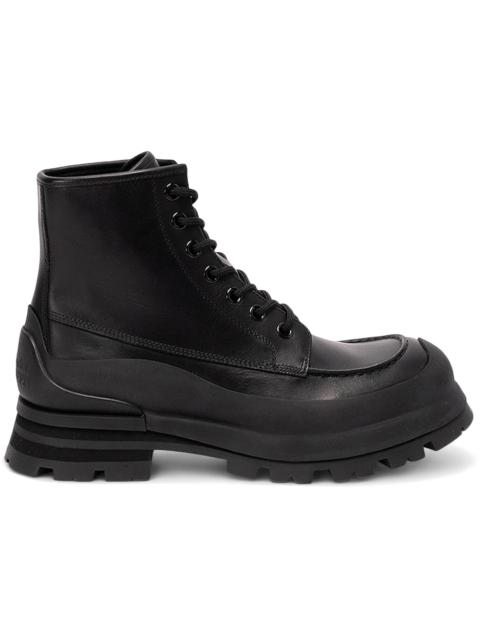 Alexander McQueen Wander Lace-up Boots Black