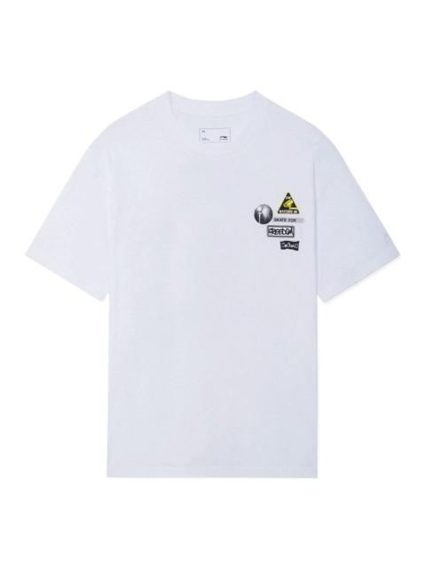 Li-Ning Skate For Freedom Graphic Loose Fit T-shirt 'White' AHSS301-3