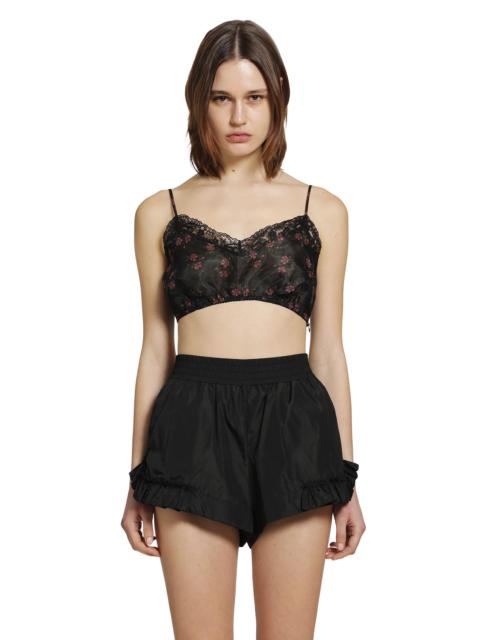 Sheer Lace Trim Bralette