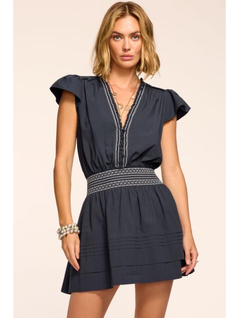 Tahlia Cotton Poplin Smocked Mini Dress