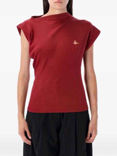 Vivienne Westwood Hebo Asymmetric-neck Ribbed Sweater