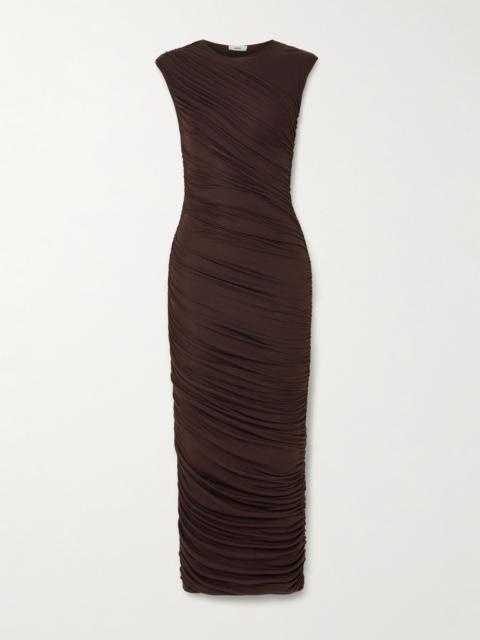 Ester Ruched Lyocell-blend Maxi Dress