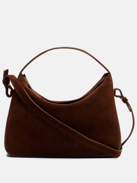 Suede shoulder bag