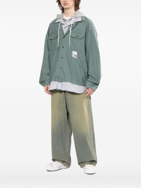 striped hooded jacket