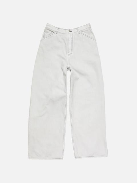 Casual denim trousers - White/ecru