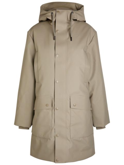 Rains Nome Quilted Rubberised Parka Coat