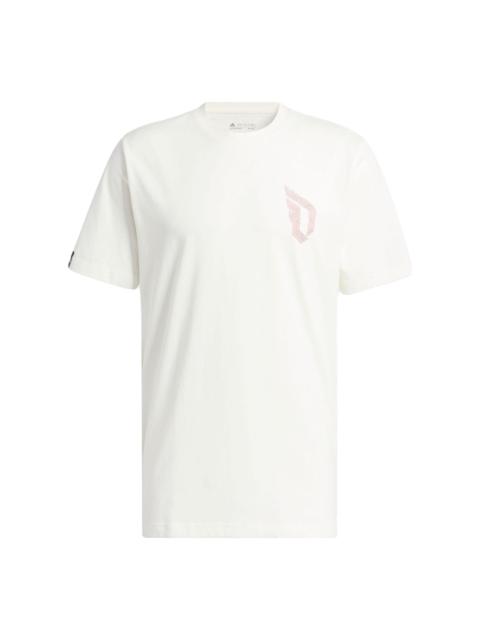 adidas Damian Lillard Graphic Tee 'White' II7790