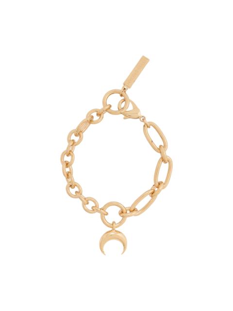Gold Plated Moon Charm Bracelet