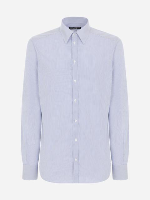 Striped cotton Martini-fit shirt