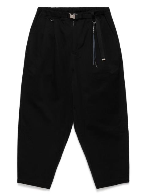 logo-embroidered trousers
