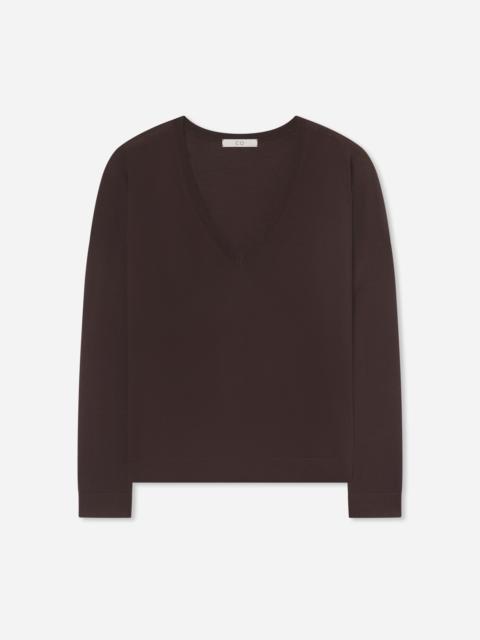 V-Neck Sweater in Fine Cashmere