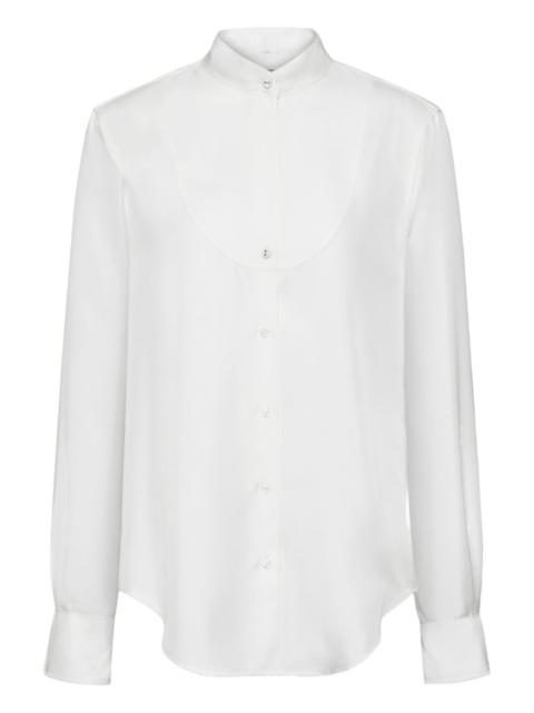 detachable-collar bow shirt