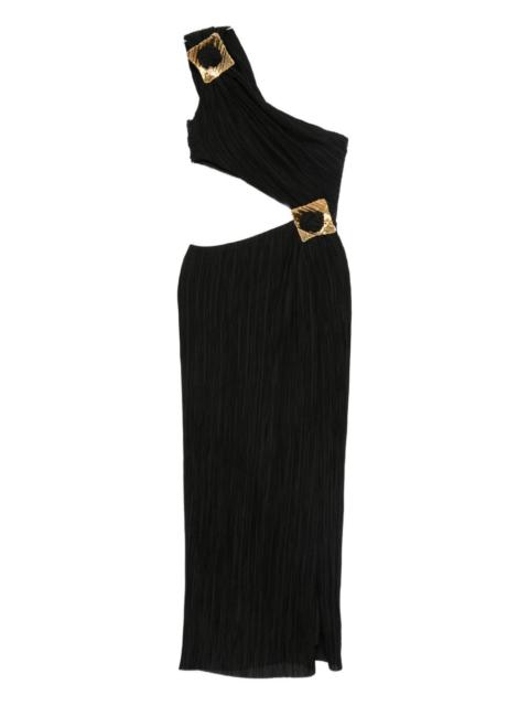 Loah pleated cut-out dress