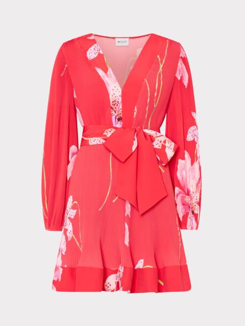 Liv Floral Pleated Mini Dress