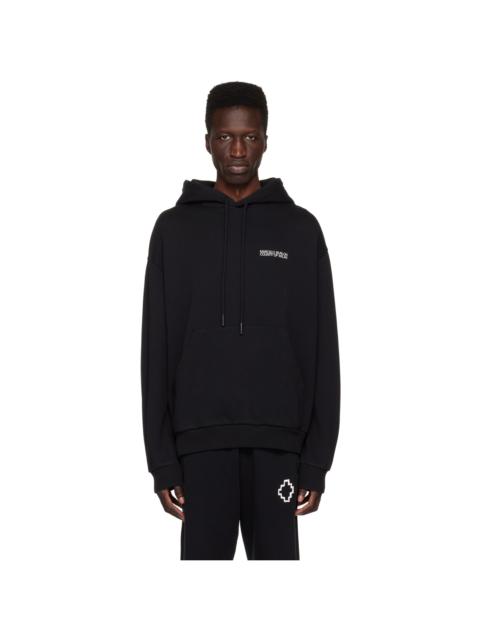 Black Tempera Over Cross Hoodie