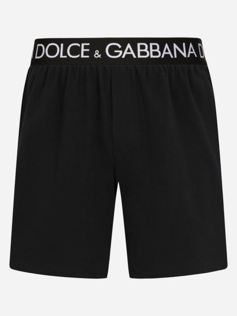 Two-way stretch cotton boxer shorts