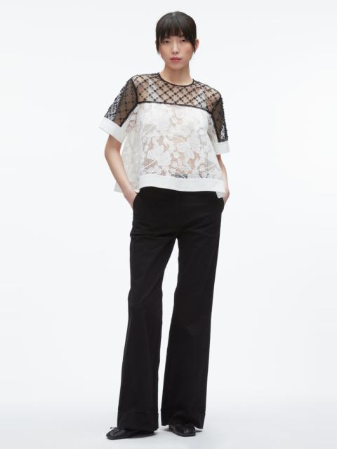 Corded Lace Organza Top