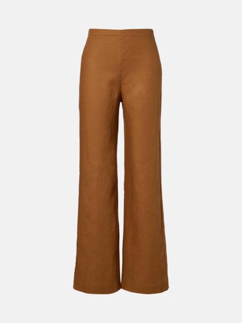 Ilride linen wide-leg pants