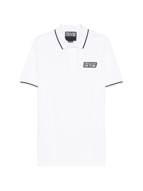 logo-print polo shirt