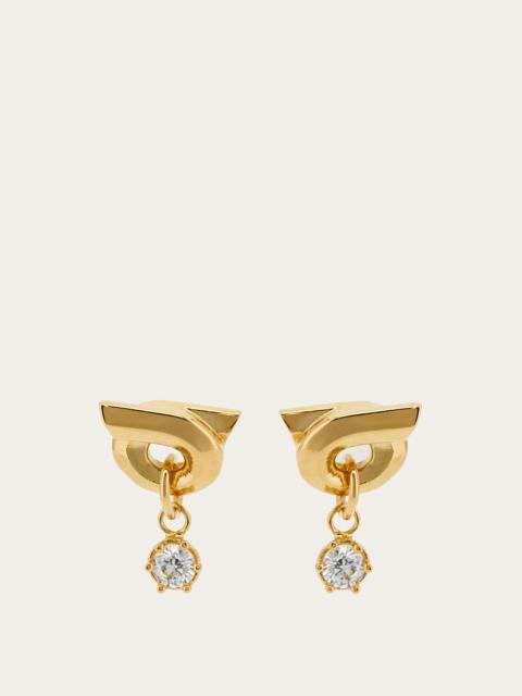 Gancini earrings with pendant