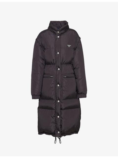 Re Nylon Longline Padded Down Coat