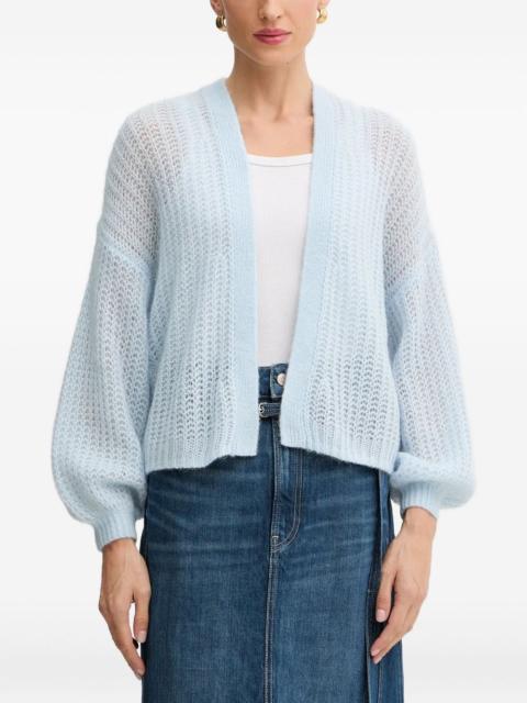 balloon-sleeves cardigan