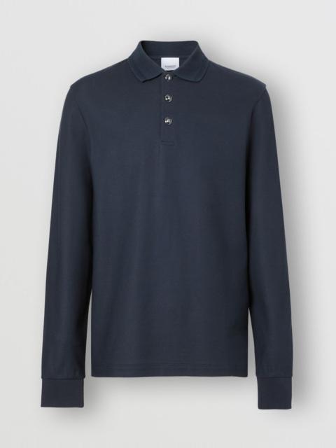 Long-sleeve Cotton Piqué Polo Shirt