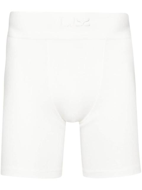 logo-embroidered cyclist shorts