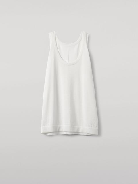 Greer White Merino Vest