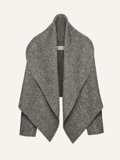 Shawl jacket in grey