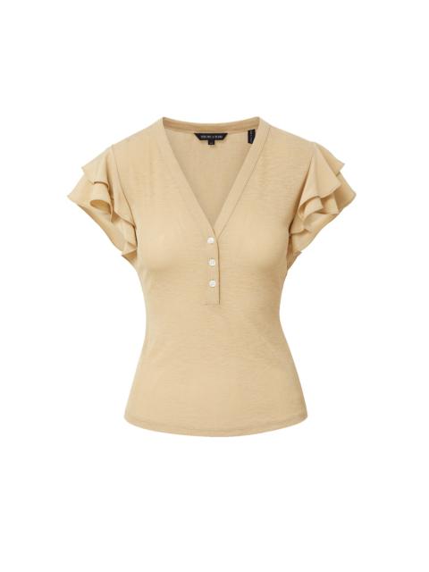 APHRODITE MIXED-MEDIA TOP