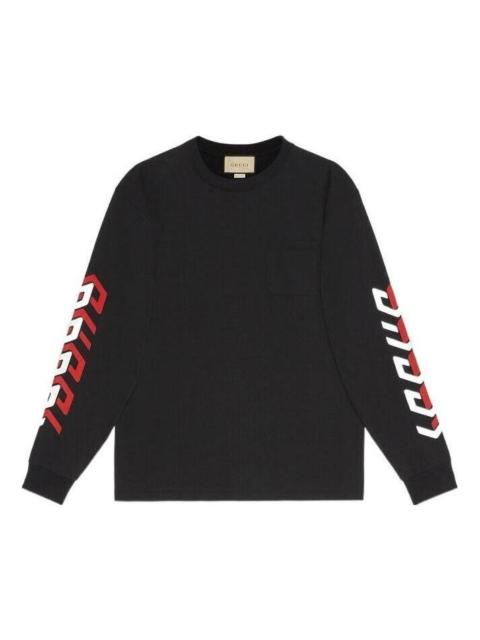 Gucci Cotton T-Shirt With Gucci Mirror Print 'Black' 676063-XJDWA-1152